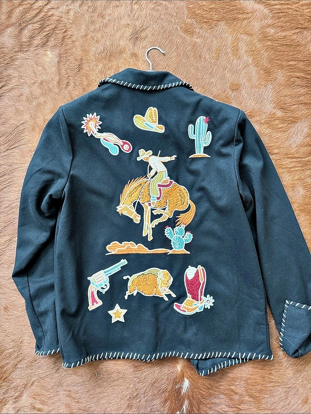 Double D Ranch Embroidered Black Utility Jacket - Picture 2 of 2